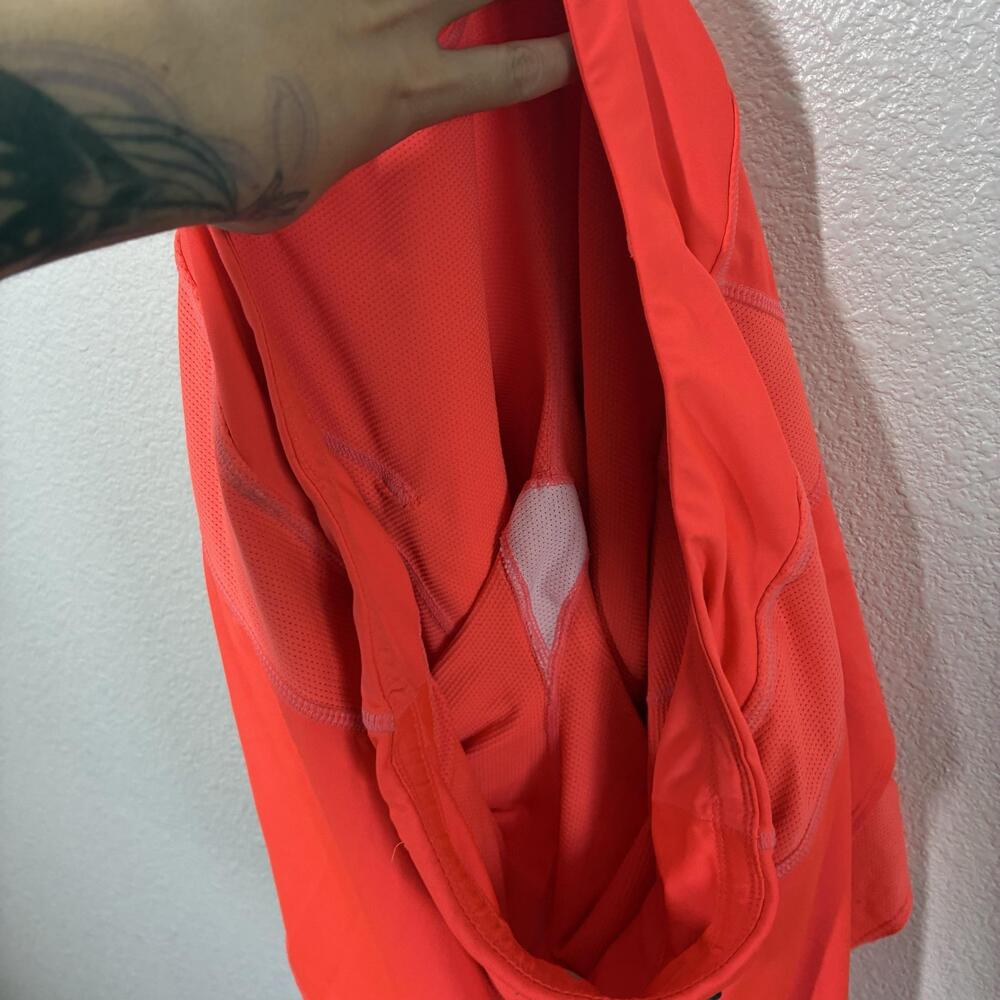 Athleta Skort Womens Large Orange Athletic Lined Pockets Zip Waist Tennis - Picture 13 of 13